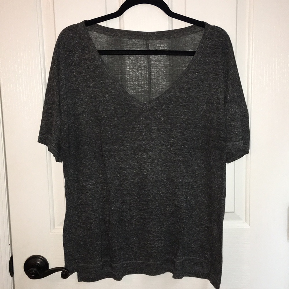 Heather gray v neck